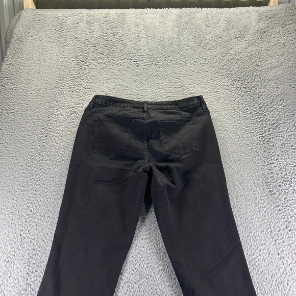 Calvin Klein Jeans Women 14 Black Cotton Denim Skinny Leg Curvy Stretch Workwear - Picture 7 of 11